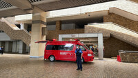 Building complex Sunshine City in Tokyo, where a man was stabbed on Tuesday