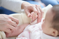 A baby and a father (image for illustrative purposes)