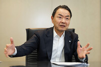 Akira Sebe, president of Nippon Paper Industries, during an interview in Tokyo on July 29